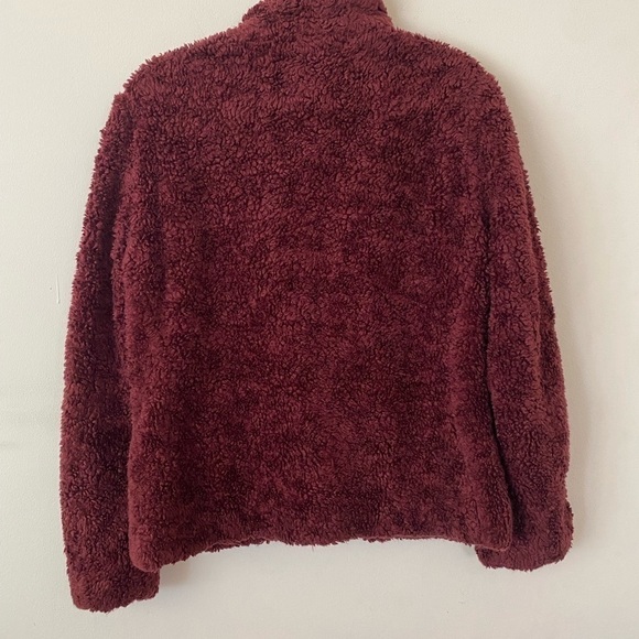Burgundy Fuzzy Pendleton Teddy Full Zip Jacket❤️ - Picture 7 of 7
